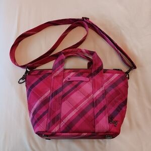 Lug Dory Crossbody in Berry Plaid